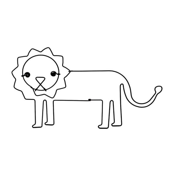 ワイヤーアート ライオン