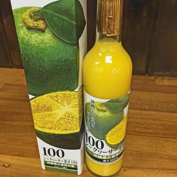 シークワーサー シークヮーサー ストレート 果汁100％ 500ml 大宜味村産 ノビレチン 青切り 沖縄 お土産 敬老の日
