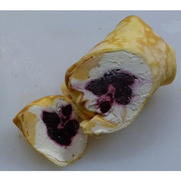 新潟県五泉市キムラファーム様の産みたて卵と、新潟県酪農発祥の地　阿賀野市（旧：安田町）の新鮮な牛乳を使用したクレープです。1枚、1枚丹念に焼き上げた生地に、生クリームやカスタードクリームと特製ソースを包み込みました。小さいお子様のいらっしゃ...