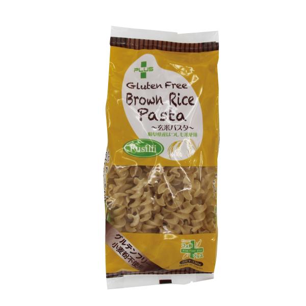 PLUS グルテンフリー ブラウンライスパスタ フジッリ 130g 玄米 小麦不使用 米粉麺 乾麺 国産