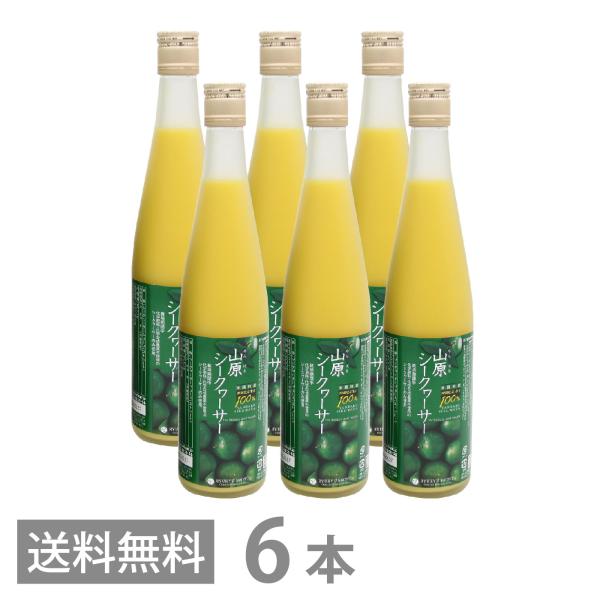 ＼SALE特価／ 山原シークワーサー 農薬不使用 500ml ×6本セット 送料無料 沖縄産 山原 シークヮーサー 原液 100% ストレート ノビレチン 琉球フロント