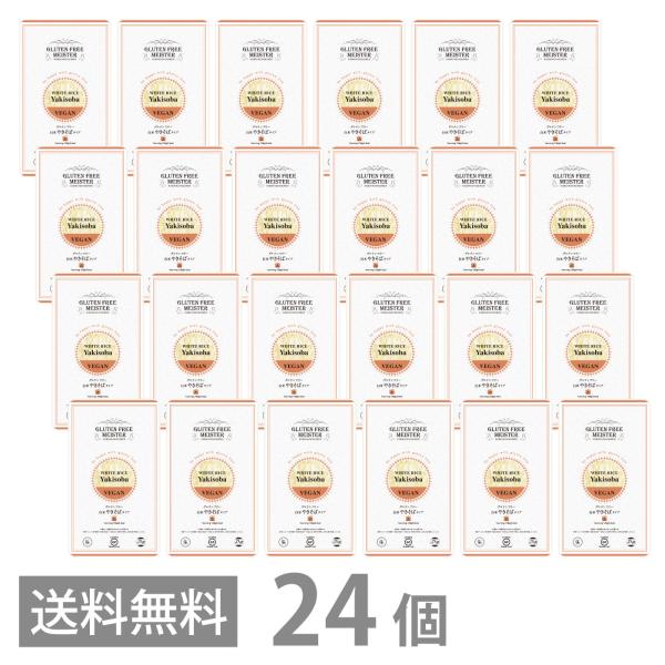 グルテンフリー 白米 やきそば タイプ 128g ×24個セット 送料無料 GFM 焼きそば 焼そば 小麦粉不使用 小麦アレルギー 米粉麺 国産
