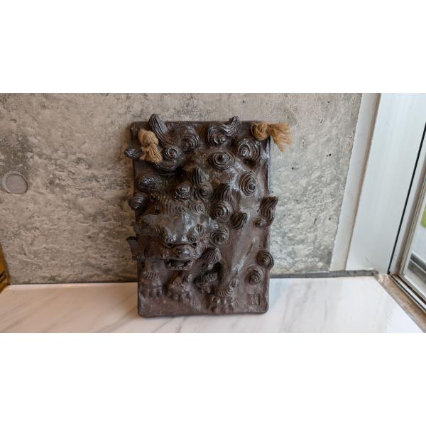 【定価の50%OFF】手捻岩獅子＠大海 陽一 上焼 シーサー 置物 沖縄県産 定価の50%OFF】手捻岩獅子＠大海 陽一 上焼 シーサー 置物 沖縄県産