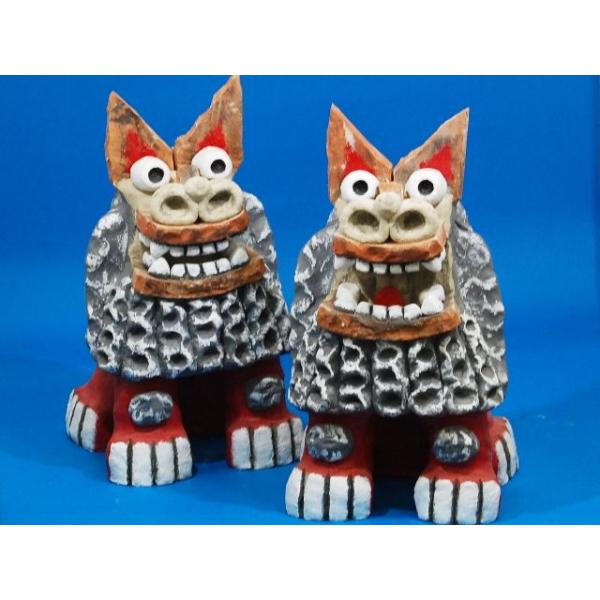 漆喰シーサー(青)