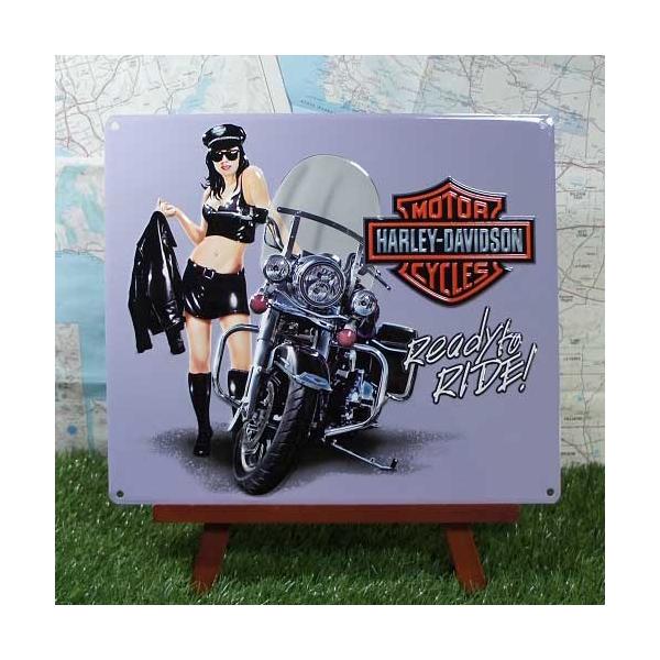 訳あり商品 ブリキ看板】Harley-Davidson／ハーレーダビッドソン Ready to 看板