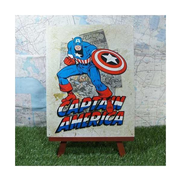 【ブリキ看板】Captain America／キャプテン・アメリカ Comic Cover