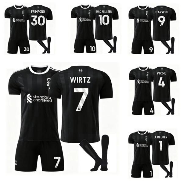 リヴァプール 25/26 ホーム レプリカユニフォーム リヴァプール ユニフォーム サッカーウェア 25-26 大人用、子供