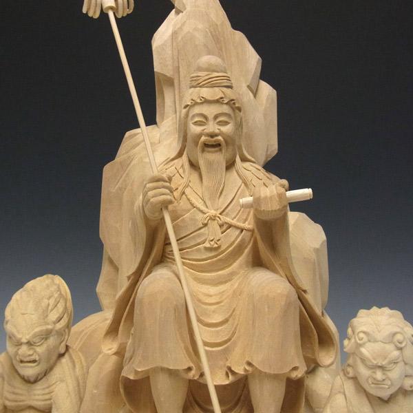 役行者像前鬼後鬼セット高さ35cm 楠製木彫り仏像役小角 Buyee 日本代购平台 产品购物网站大全 Buyee一站式代购bot Online