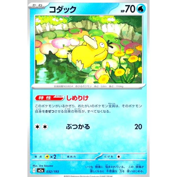 【値下げ不可】コダック　しめりけ　ポケモンカード　40枚 コダック(しめりけ/ぶつかる) ポケモンカード : トレカショップ竜の