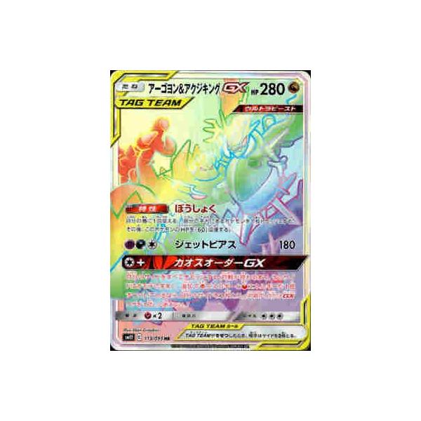アーゴヨン＆アクジキングGX[113・095 HR]/ドラゴン ポケモンカード