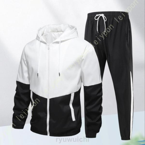 上下セット 長袖 メンズ スポーツ トレーニングウェア 上下 ランニングウェア ジャケット フード付き グラデーション 秋 冬 春 ジャケット