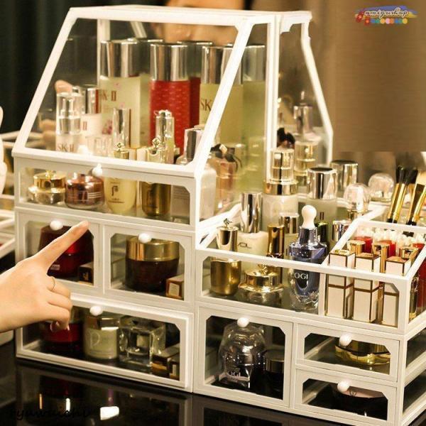 ■ 品名：コスメボックス■ 素材：グラス■ サイズ：写真参考■ 産地：中国検索キーワード：メイクアップボックス コスメボックス ドレッサー 大容量 メイクボクス ジュエリーボックス 鏡台 化粧箱 化粧入れ メイクボックス メイクケース メイ...