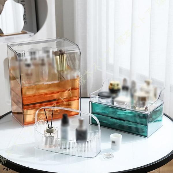 ▼SIZE▼A=化粧箱2段B＝化粧箱2段＋トレイC=2段化粧箱+トレイ+口紅箱D=カバー付き化粧箱E=カバー付き化粧箱+口紅ケースサイズは画像でご覧いただけます。▼基本紹介▼◆透明なデザイン 整理超簡単◆耐久性がある透明化粧品収納ケースです...