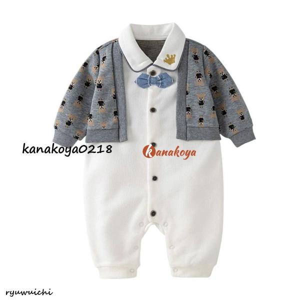 商品説明商品名ベビー服 長袖 ロンパース カバーオール 新生児 男の子 男の子のための動きやすい！スーツ 自分の赤ちゃんにぴったりな、着せやすくてかわいいロンパース。  退院時やお宮参りはもちろん、赤ちゃんのお披露目など様々なシーンでご使用...