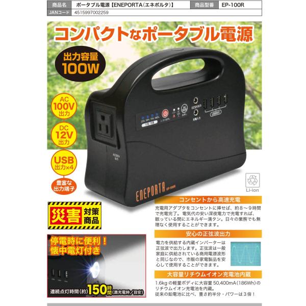 ポータブル電源 大容量50,400mAh(186Wh)のリチウムイオン充 ポータブル電源 大容量50,400mAh(186Wh)のリチウムイオン充
