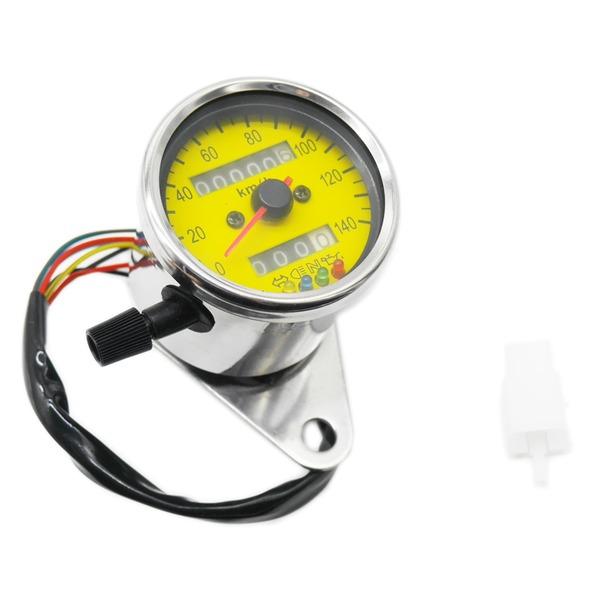 汎用 LED 機械式 ミニ スピードメーター 140km インジケーター
