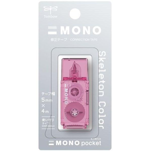 限定】トンボ鉛筆 TOMBOW 修正テープ モノポケット スケルトンカラー