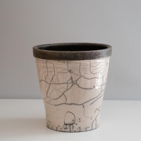 DOMANI HANOI ドマーニ ハノイ 17 鉢カバー パールホワイトB : S