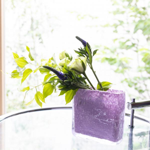 HenryDean ヘンリーディーン スクエアXS クロッカス ガラス花瓶 花器