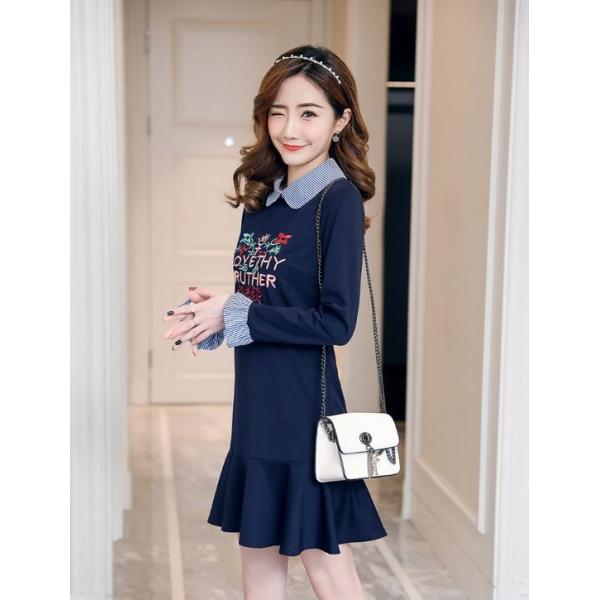 ワンピース レディース 春 長袖 ミニ ひざ上 カットソー シャツ シンプル 中学生 高校生 ファッション 女子 流行 かわいい おしゃれ 韓国 Buyee Buyee 日本の通販商品 オークションの代理入札 代理購入