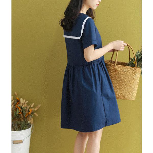 ワンピース スカート Tシャツ フレア 夏 夏服 セーラー 半袖 レディース おしゃれ かわいい ティーンズファッション 中学生 女子 私服 韓国 Buyee Buyee บร การต วกลางจากญ ป น ซ อจากประเทศญ ป น