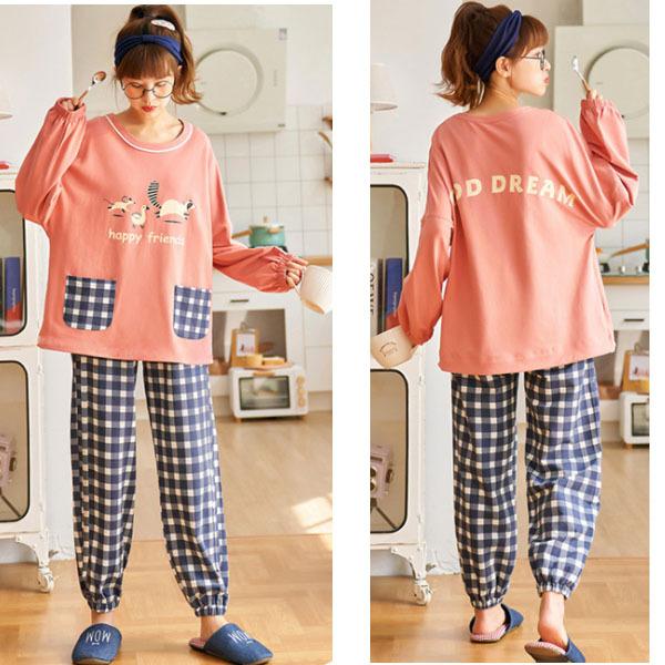 パジャマ ルームウェア レディース 長袖 秋 かわいい キッズ ジュニア 子ども用 女の子10代 代 中学生 高校生 ティーンズファッション R001 S Conny 通販 Yahoo ショッピング