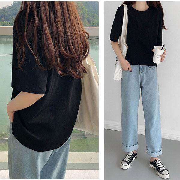 Tシャツ レディース カットソー トップス 半袖 無地 夏 シンプル カジュアル かわいい ティーンズファッション 中学生 高校生 女子 韓国 T032 S Conny 通販 Yahoo ショッピング