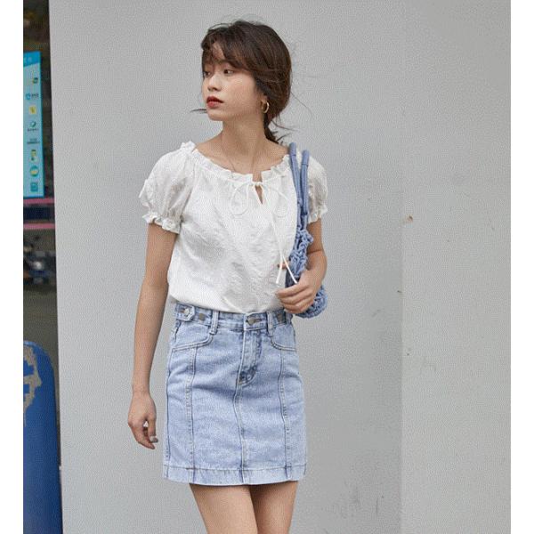 トップス レディース 夏 カットソー ブラウス 半袖 夏服 ゆったり おしゃれ かわいい ティーンズファッション 中学生 高校生 女子 私服 韓国 T053 S Conny 通販 Yahoo ショッピング