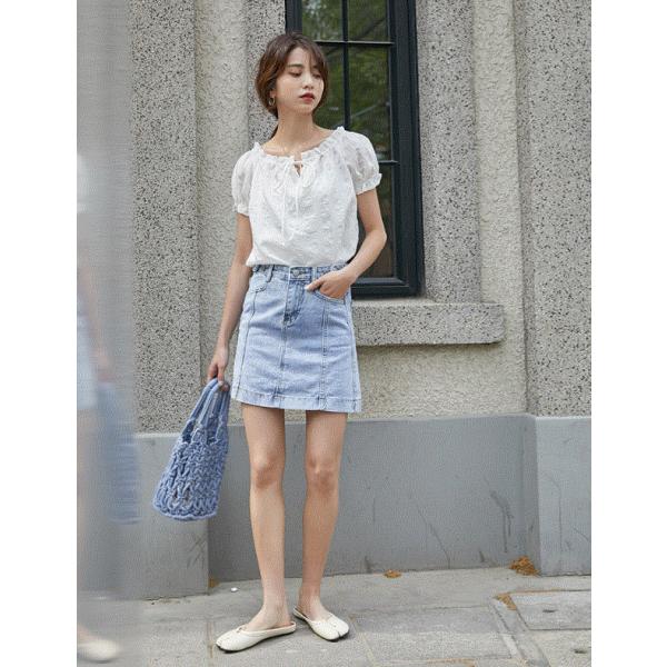 トップス レディース 夏 カットソー ブラウス 半袖 夏服 ゆったり おしゃれ かわいい ティーンズファッション 中学生 高校生 女子 私服 韓国 T053 S Conny 通販 Yahoo ショッピング