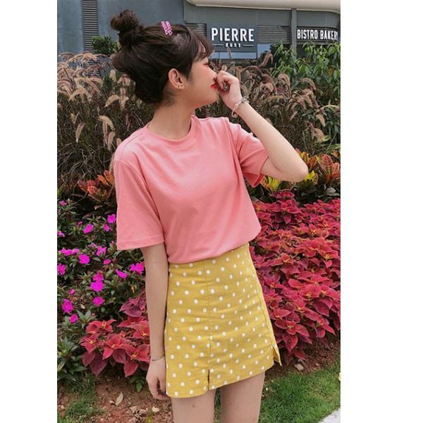 Tシャツ レディース カットソー トップス 半袖 無地 夏 シンプル カジュアル かわいい ティーンズファッション 中学生 高校生 女子 韓国 T069 S Conny 通販 Yahoo ショッピング