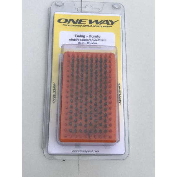 ONEWAY　ノルディックスキー　メンテナンス用品 商品コード On3318-8ベースブラシスチールスーパーファイン　12mm　オレンジ色チューニングキット