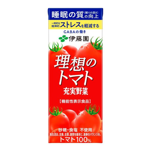 理想のトマト 伊藤園 充実野菜 紙パック 200ml×24本（1ケース