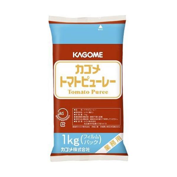 完熟トマトの風味がほどよく保たれいるトマトピューレーです。味つけがしてないので、トマト料理のベースとして幅広く利用できます。特にフィルムパック商品は開封、廃棄が簡単で、空き缶処理の問題も解決しました。内容量：1kg原材料：トマト（輸入)栄養...