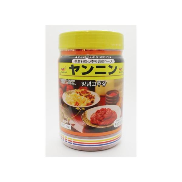 ※12本まで1個口分の送料で発送可能です。韓国料理に欠かせない調味料。煮物、焼き物、炒め物、鍋物等、用途に合わせてご使用ください。内容量：1kg名称：ヤンニン原材料：餅米糀味噌、唐辛子、水あめ、玉葱、みりん、ニンニク、ねぎ、ごま、酒精、調味...