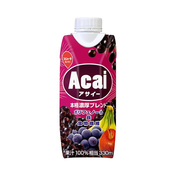 スジャータ アサイー本格濃厚ブレンド 330ml 【めいらくのアサイージュース】