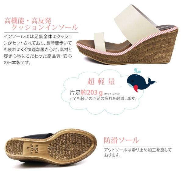 日本製 Partir D Abord 美脚 ウェッジソール サンダル 最新アイテム レディース 厚底 サボサンダル かわいい 人気 白 109 ホワイト 黒 ウエッジソール 歩きやすい