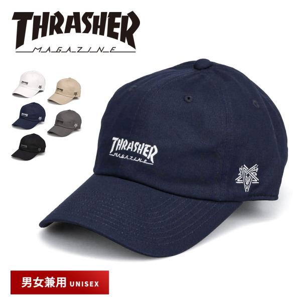 帽子 キャップ ローキャップ  アメカジ メンズキャップ メンズ レディース UV対策 クラウンキャップ スラッシャー THRASHER dw1546 爆買