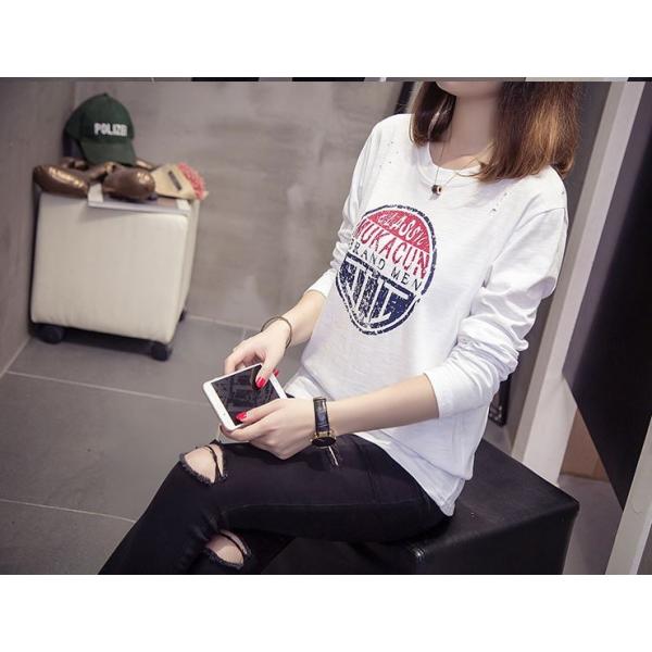 Tシャツ レディース 長袖 ワンプリント プリント カジュアル ロングtシャツ ロンt 着やすい 秋 冬 トレンド 人気 Buyee Buyee Japanese Proxy Service Buy From Japan Bot Online