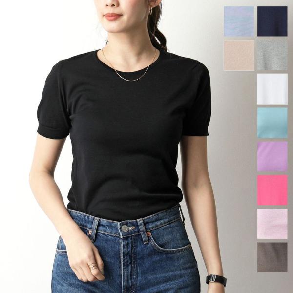 John Smedley ジョンスメドレー Daniella Slim Fit カラー8色 クルーネック 丸首 半袖 ニット セーター コットンニット レディース インポートセレクト Musee 通販 Yahoo ショッピング