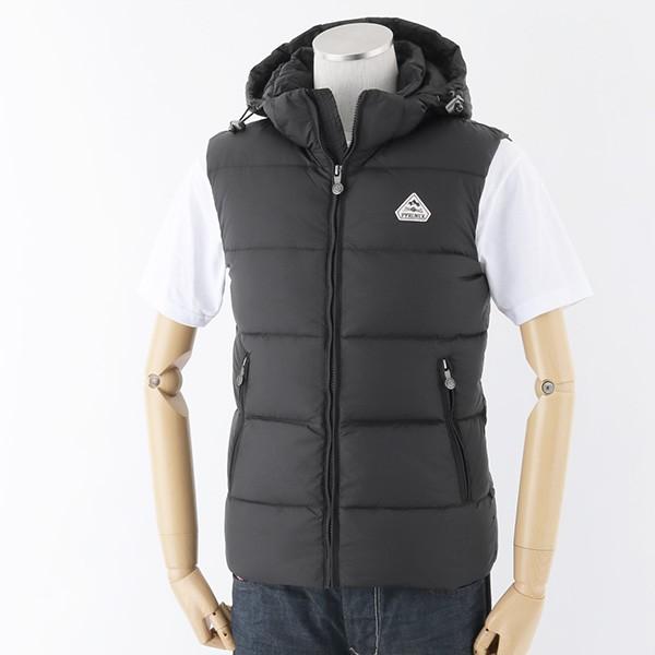 Pyrenex ピレネックス Hmk003 Spoutnic Vest Mat ダウンベスト ナイロンベスト フード付き 防風撥水性 Black メンズ 5starinspections Com