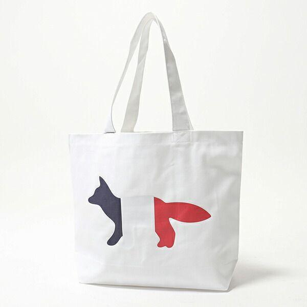 MAISON KITSUNE（メゾン キツネ） AU05101 TOTE BAG TRICOLOR FOX
