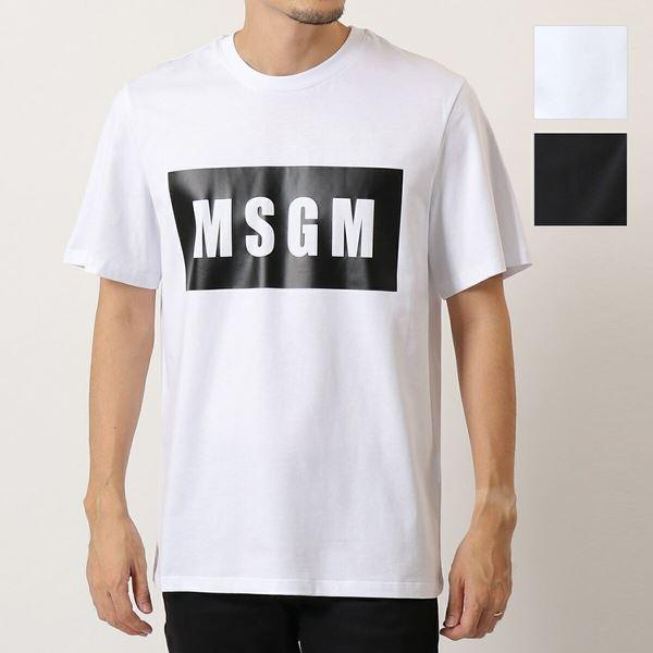MSGM エムエスジーエム 2940MM67 カラー2色 ルーネック 半袖 Tシャツ  