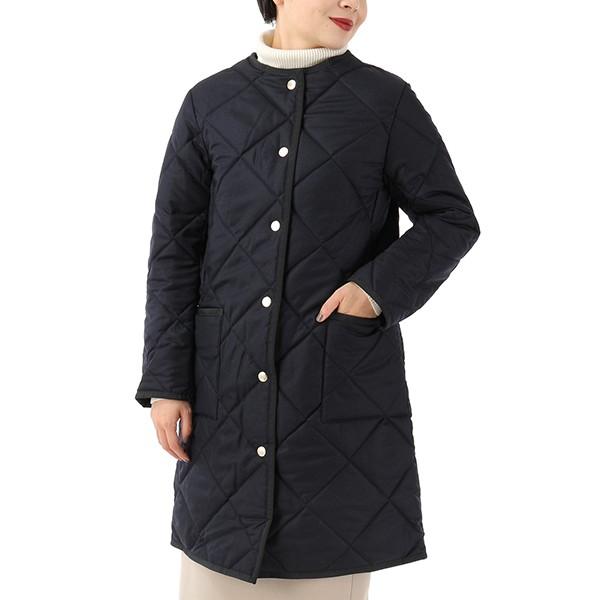 Mackintosh マッキントッシュ Lq 002 Qo0987 ノーカラー ウール キルティングコート Navy ブルー レディース インポートセレクト Musee 通販 Yahoo ショッピング