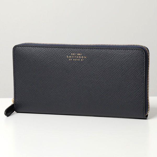 Smythson スマイソン Panama Lg Zip Around Prs レザー ラウンファスナー 長財布 Navy メンズ レディース インポートセレクト Musee 通販 Yahoo ショッピング