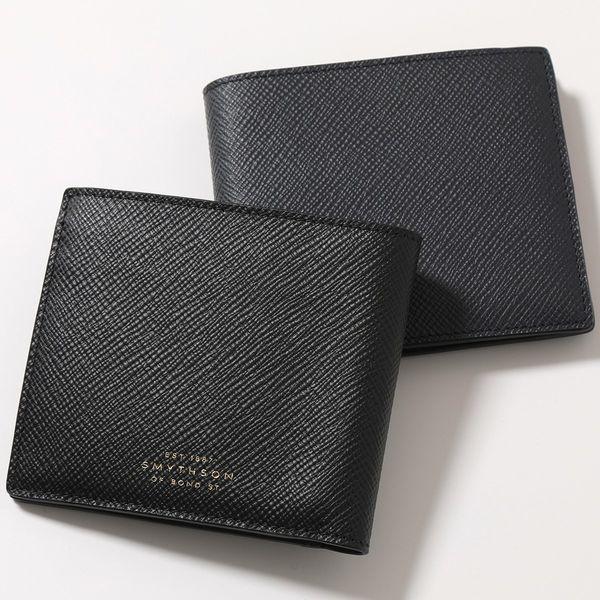 SMYTHSON スマイソン 二つ折り財布 PMA 4CC N/CASE W/COIN PRS メンズ 