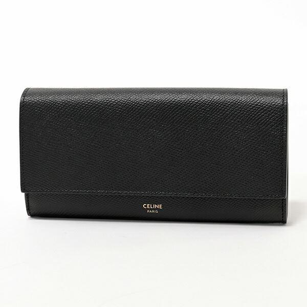 セリーヌ 長財布 10B563BEL.10BL レザー CELINE（セリーヌ） 10B563BEL.38NO Large Flap Wallet レザー 二
