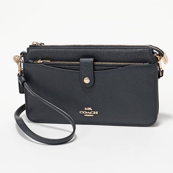 Coach コーチ 32320 Libhp レザー ショルダーウォレット ショルダーバッグ ポシェット トラベルケース 長財布 Li Midnight Navy 鞄 レディース 310829041 インポートセレクト Musee 通販 Yahoo ショッピング