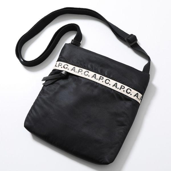 APC ブラック ナイロン サコッシュ A.P.C. APC アーペーセー PAACL H61384 LZZ saccoche repeat