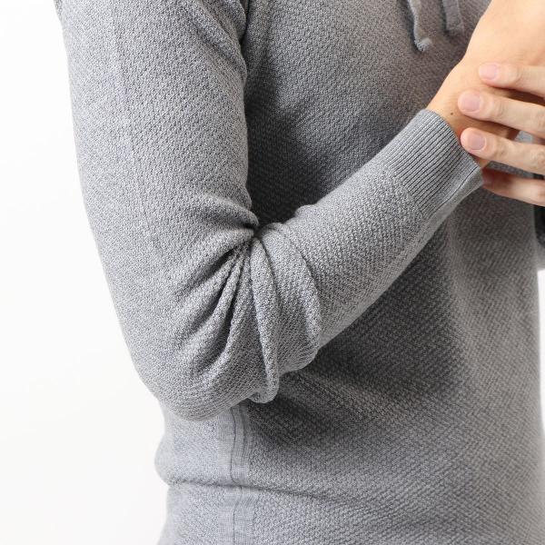 John Smedley ジョンスメドレー 4singular 実物 カラー2色 パーカー メンズ ワッフルニット メリノウール プルオーバー