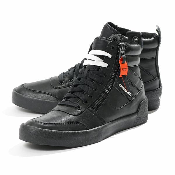 Diesel ディーゼル Y019 Pr013 S Dvelows レザー ハイカット スニーカー シューズ T8013 Black 靴 メンズ インポートセレクト Musee 通販 Yahoo ショッピング